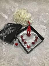 Forged in Fire Lucky Horseshoe Heart - Wedding Ruby Anniversary Blacksmith Gift