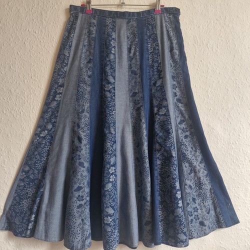 Denim maxi skirt - uk,