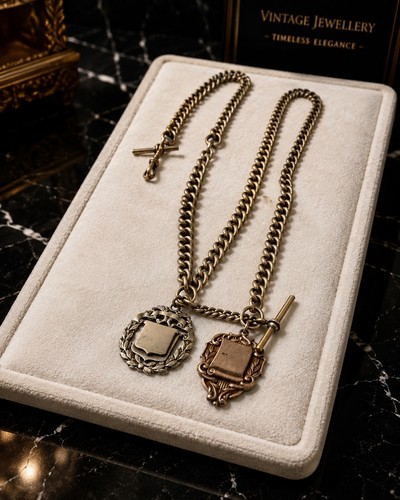 Antique albertina watch chain - albertina,