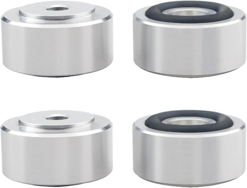 4pcs silver aluminum alloy - silver,