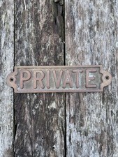Private Sign Brass Yacht Motor