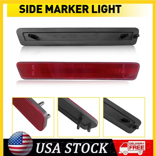 Pair red rear side bumper - pair,