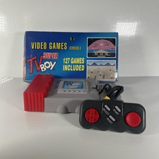 Rare Systema Super Tv Boy 1997 Systema Video Games Console Boxed Collectable