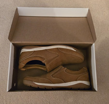 Padders Mens Taupe (Tan) Leather  Mendip Shoes Size 7 G (41) VGC in box RRP£65