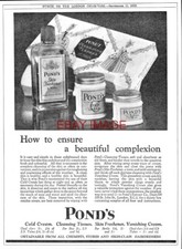 1929 Advert PONDS Cold &