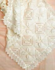 Baby Blanket Cushion Pram Cover Knitting Pattern DK 338