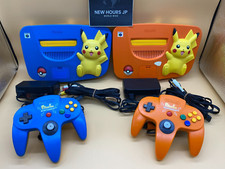 Nintendo 64 N64 Pokemon Pikachu Console Set Choose Orange and Blue Used Limited