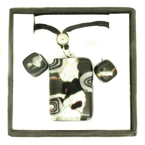 Murano glass pendant earring - murano,