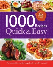 1000 Recipes - Quick Recipes - Large Format Hardback Book. Photo's and step by