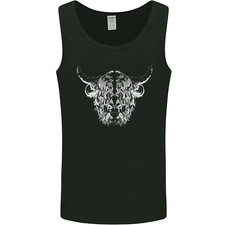 A Highland Cow Design Mens Vest Tank Top