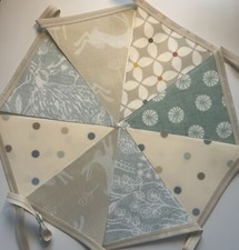Handmade Oilcloth Bunting -