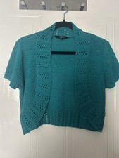 Debenhams Casual Collection Jade Green Shrug Size 12