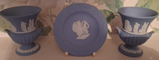 Wedgewood Blue Jasperware Urns