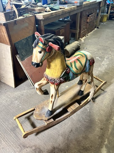 Vintage rocking horse - vintage,