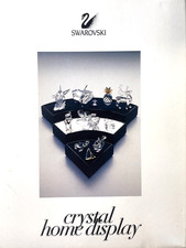 Swarovski Crystal Home Display Stand – Reversible Mirrored & Blue Velvet Tiered