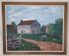 Vintage Mid-Century Oil