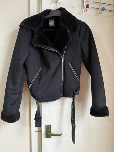 Primark faux shearling biker - faux,