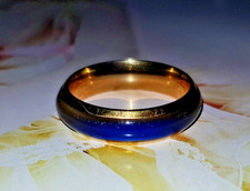 ❤️ 9ct Gold Mood Ring Size U 5 mm Comfort Band Gold Filled Gift Idea ❤️UK