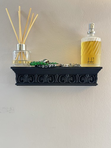 Gothic black wall shelf - black,