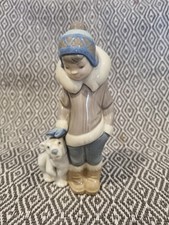 Lladro 5238 Eskimo Boy with