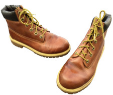 Timberland 14949 Premium 6" rust tan brown leather boots US 6 M UK 5.5. EU 40