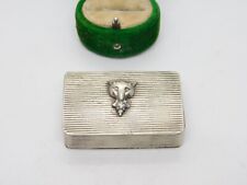 Victorian Silver Plated Fox