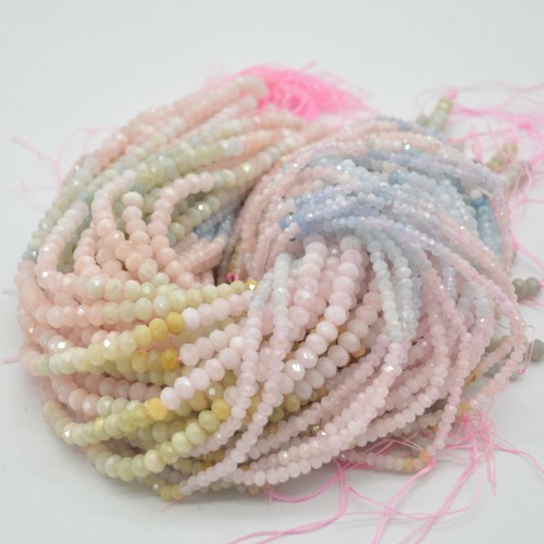 Mixed morganite faceted - mixed,