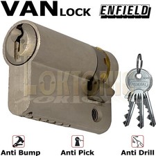 Enfield Half Euro High Security Cylinder Anti Drill Bump Locks For Vans Barrel
