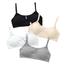 4 Pack Girls Bra Tops Padded