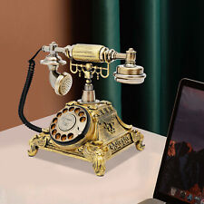 Antique Telephone Desk Phone European Style Old Fashioned Rotary Dial Phone UK!
