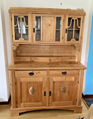 Antique french pine dresser - antique,