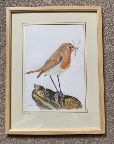 Vintage framed watercolour