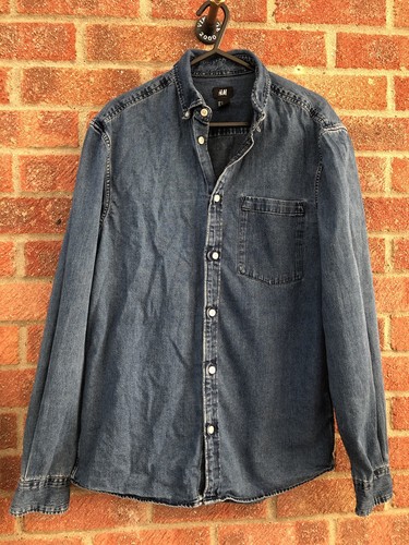 Mens denim shirt - mens, s