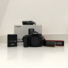 VGC Canon EOS 80D 24.2MP Digital SLR Camera Body Only - Boxed & 2000 Shutter Cnt