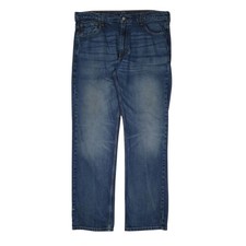 LEVIS 569 Jeans Loose Straight Fit Blue Denim Trousers Mens W36 L36