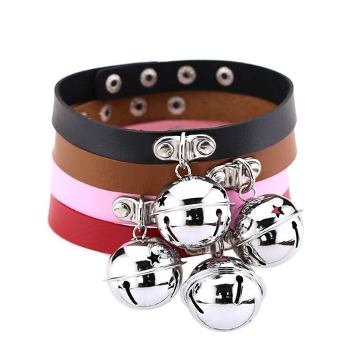Gothic leather choker - gothic, pu