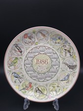 Wedgwood Annual Calendar Plate 1986-Without box