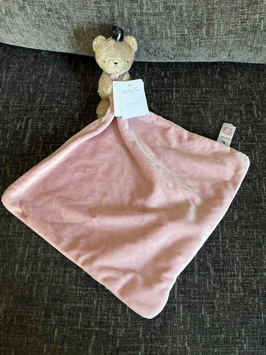 Pink comforter brown bear - pink,