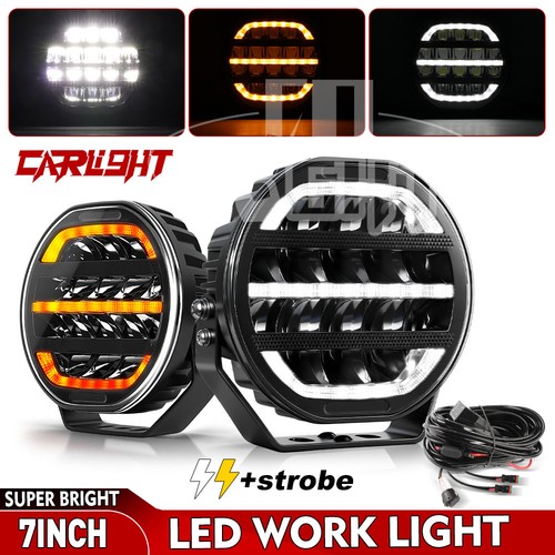Pair 7inch round led driving - round,