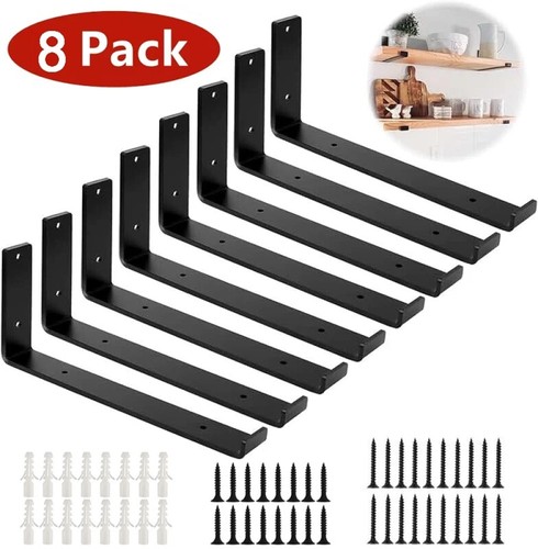 Pack rustic shelf - 8, brackets