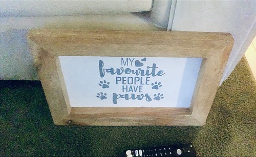 Mango wood framed wall - wall, plaque