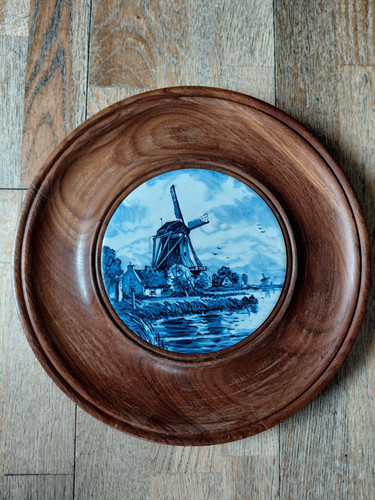 Vintage delft windmills - vintage,