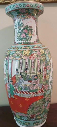 Hand painted famille rose - 24",