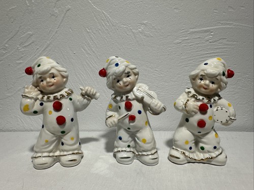 Porcelain clown figurines - porcelain,