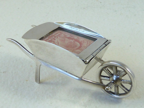 Novelty garden wheelbarrow - garden,