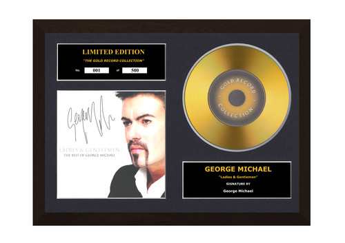 George michael signed gold - michael,