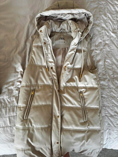Zara women beige - beige, hooded