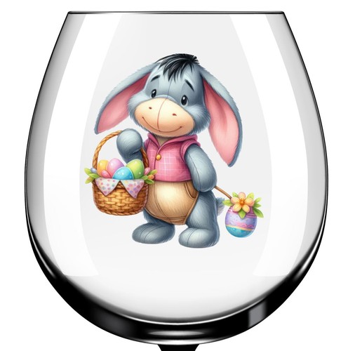 X12 easter eeyore glass vinyl - eeyore,