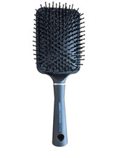 Black paddle hairbrush