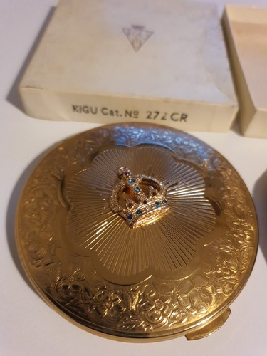 Vintage kigu powder compact - vintage,